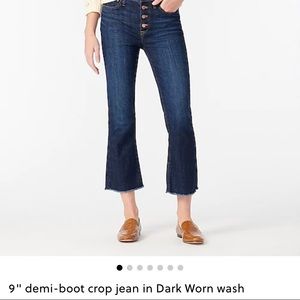 Jcrew Billie boot crop jeans